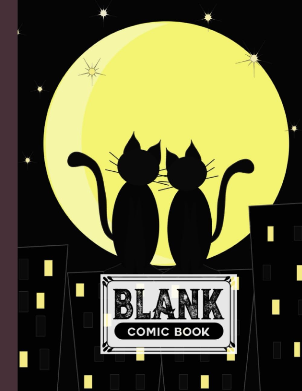Blank Comic Book: Black Cats Cover, Draw Your Own Comics - 120 Pages of Fun and Unique Templates - A Large 8.5" x 11" Notebook by Kristina Keller baixar livro de graça