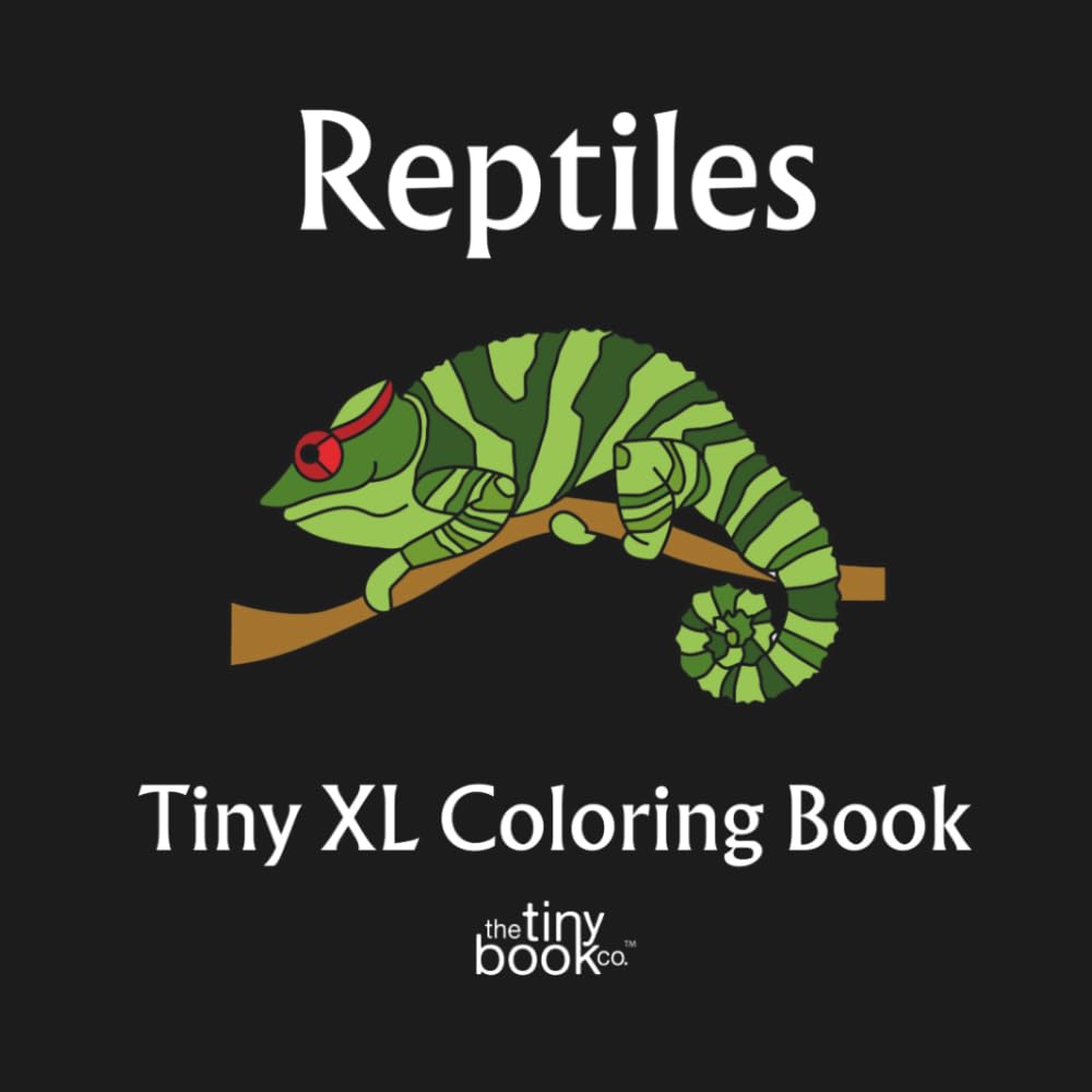 Reptiles Tiny XL Coloring Book: A delightful collection of 50 fun pages designed to celebrate the fascinating world of reptiles, and encourage a... our planet - Featuring Real Artists - No AI baixar o livro de graça