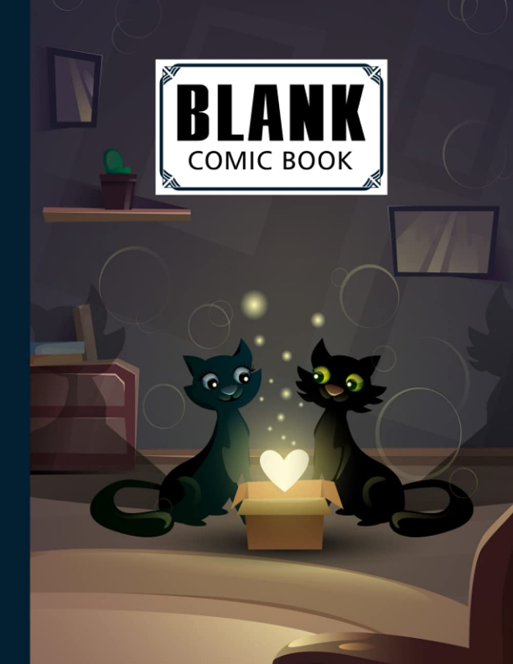 capítulo por capítulo baixar Blank Comic Book: Premium Black Cats Cover Blank Comic Book, Create Your Own Story, Journal, Notebook, Sketchbook for Kids and Adults, 120 Pages - Size 8.5" x 11" Notebook by Eckehard Blank