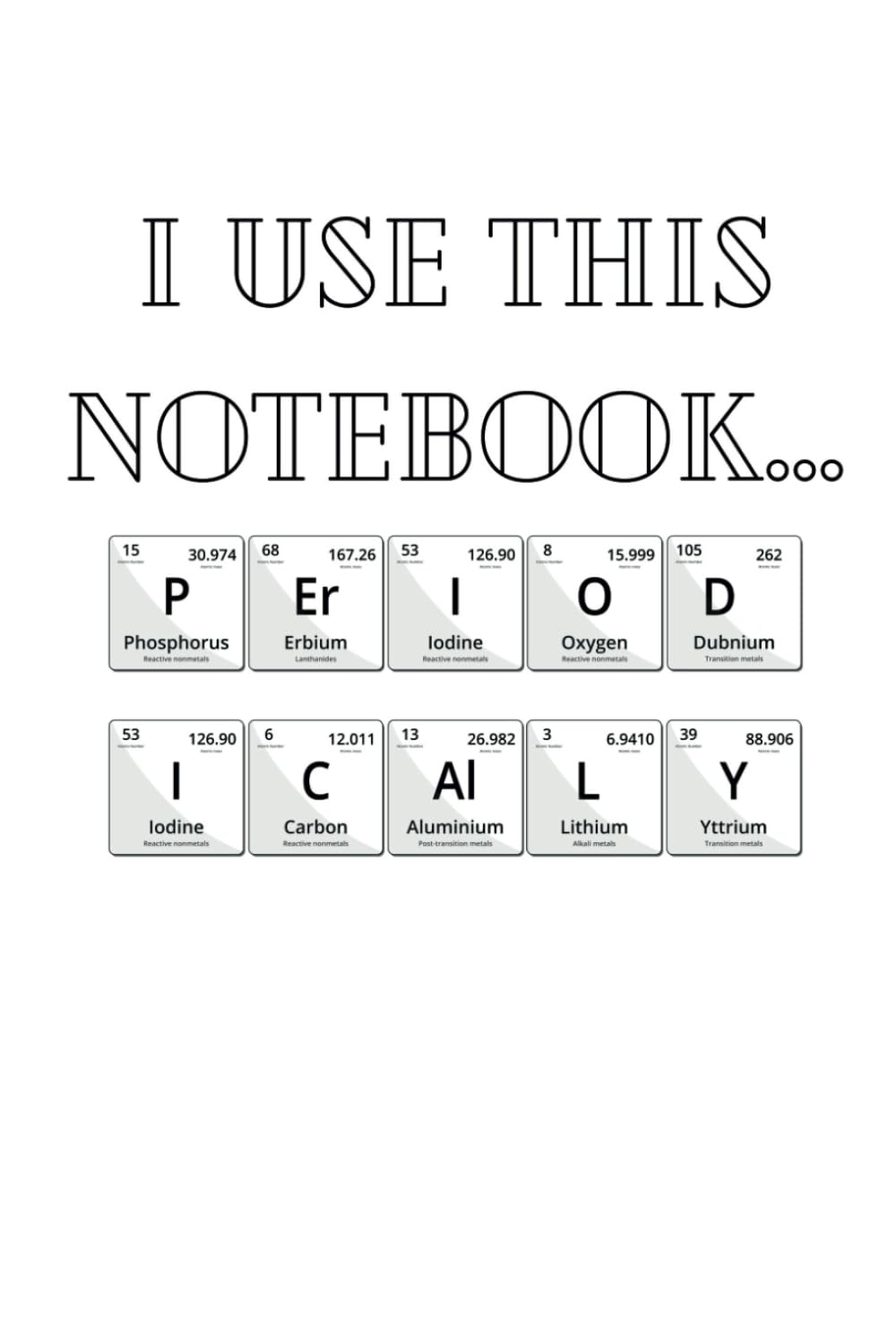ler totalmente Elements of Inspiration Hardcover Notebook, Periodic Table of Elements Notebook, Hardback Chemistry and Science Notebook, Element Notebook