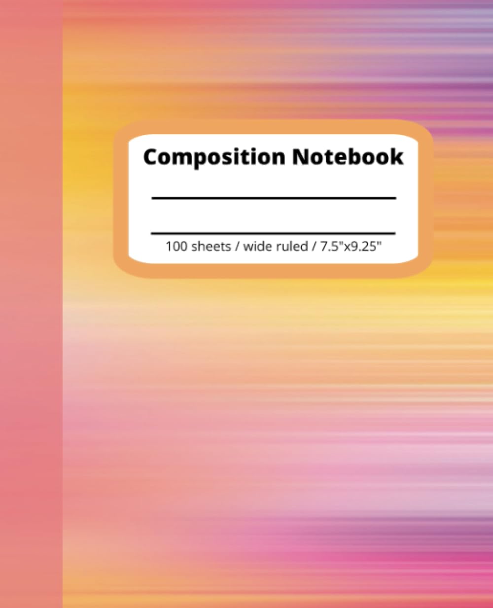 capítulo por capítulo baixar Composition Notebook: Blurred Multicolor | 7.5" X 9.25" | Wide Ruled Lined 100 Pages | Cute Aesthetic School Supplies for Girls, Kids, Teens, Students: Pretty Unique Back to School Supplies