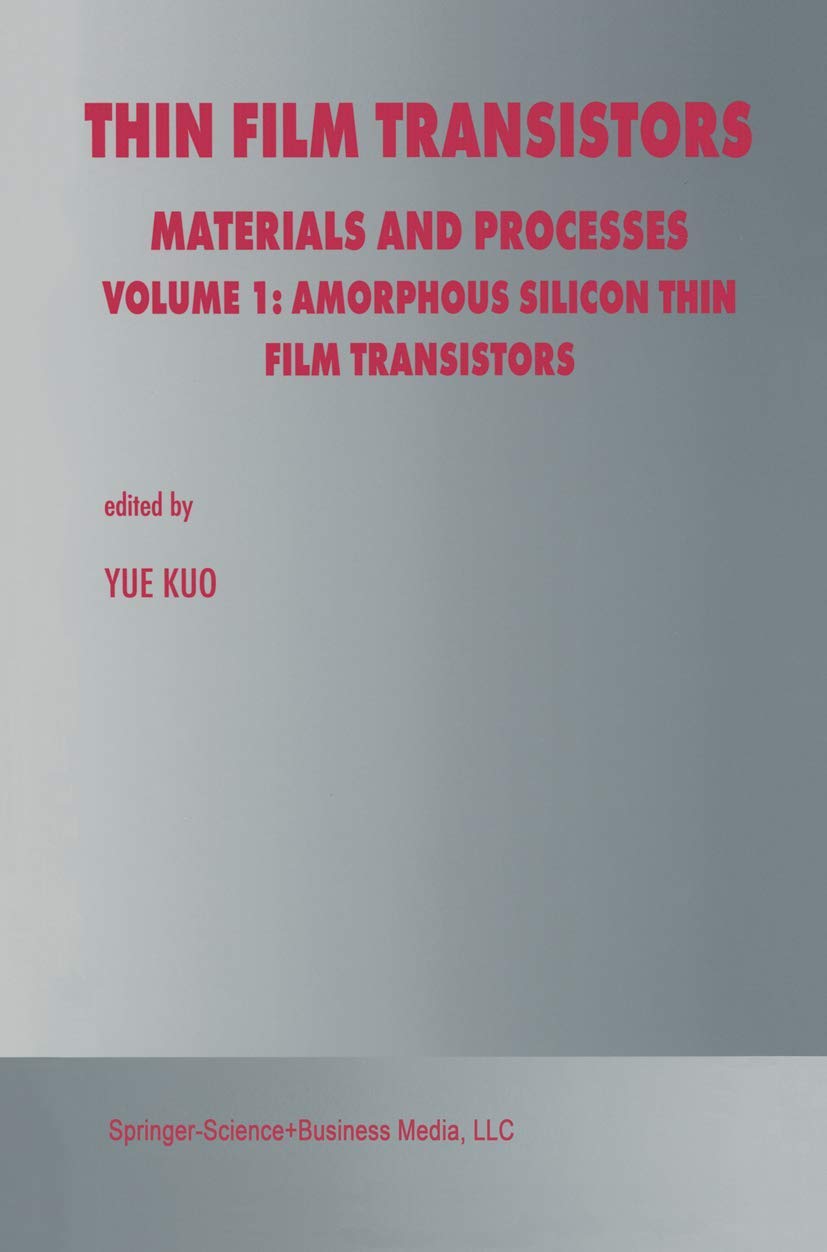 capítulo por capítulo baixar Thin Film Transistors: Materials and Processes