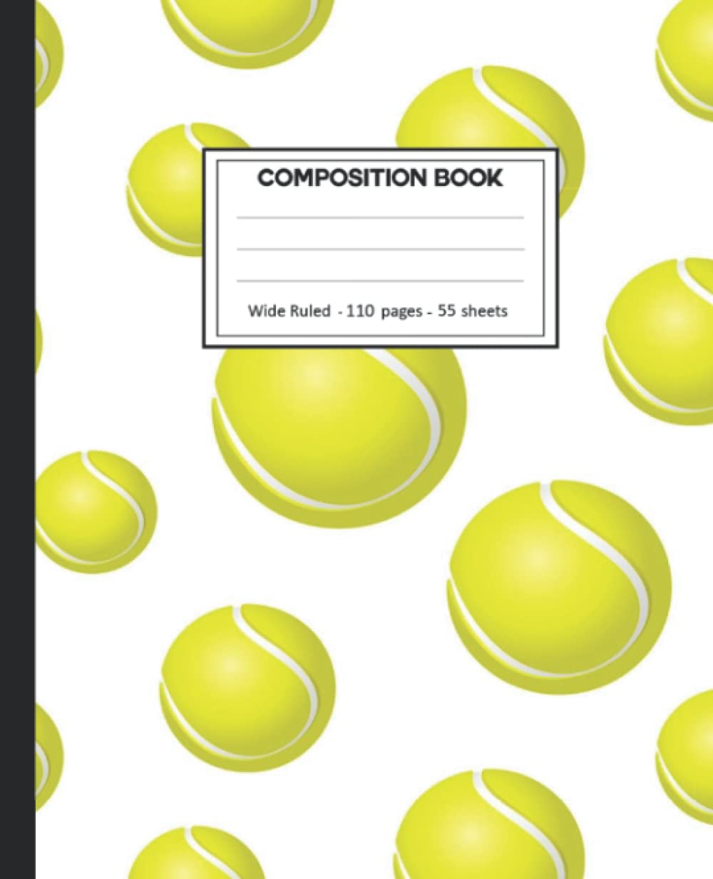 Composition Notebook: Wide Ruled: 110+ Lined Pages Writing Journal: Tennis ball Theme baixar o livro de graça