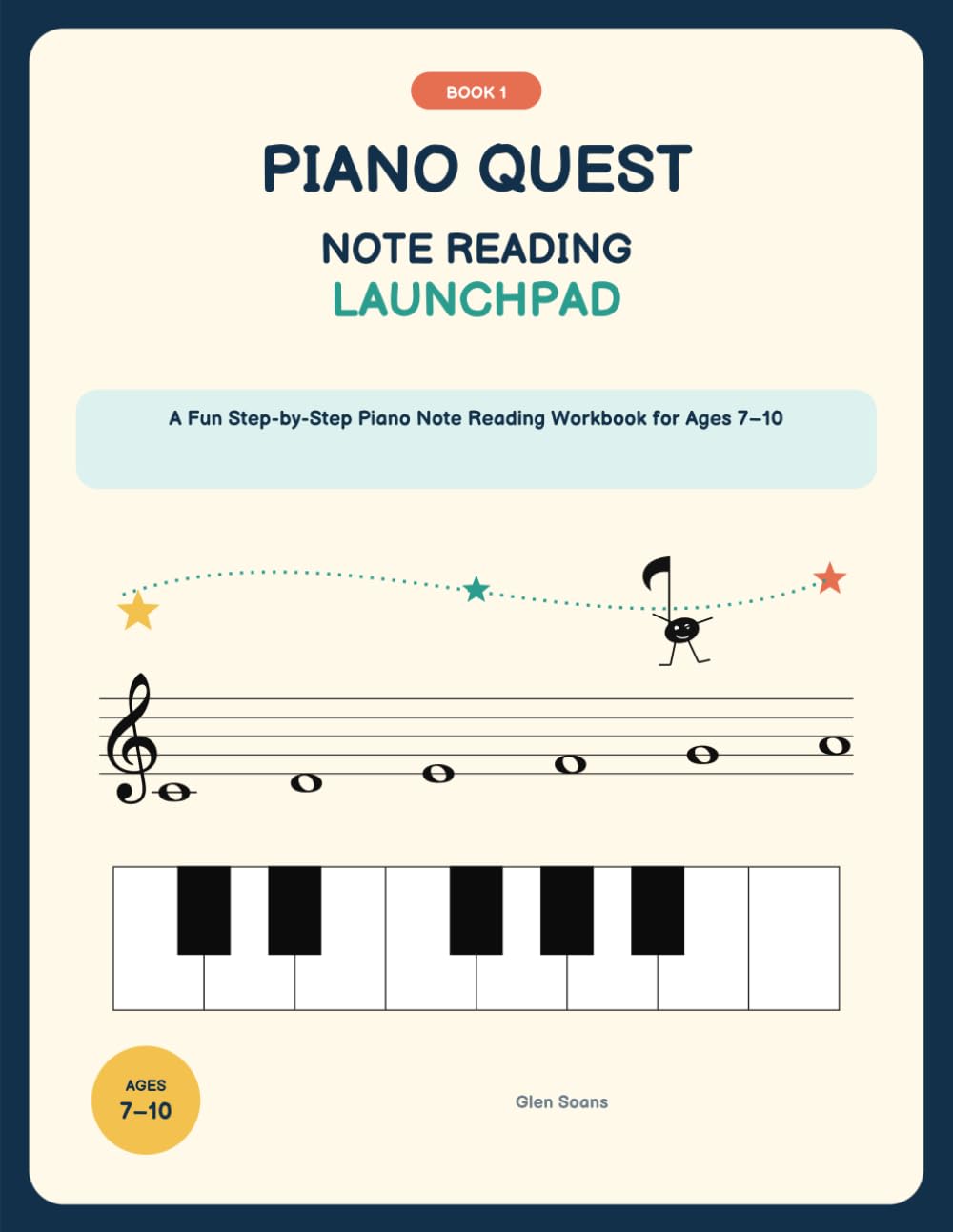 ler totalmente Piano Quest — Book 1: Note Reading Launchpad: A Fun Step-by-Step Piano Note Reading Workbook for Ages 7–10