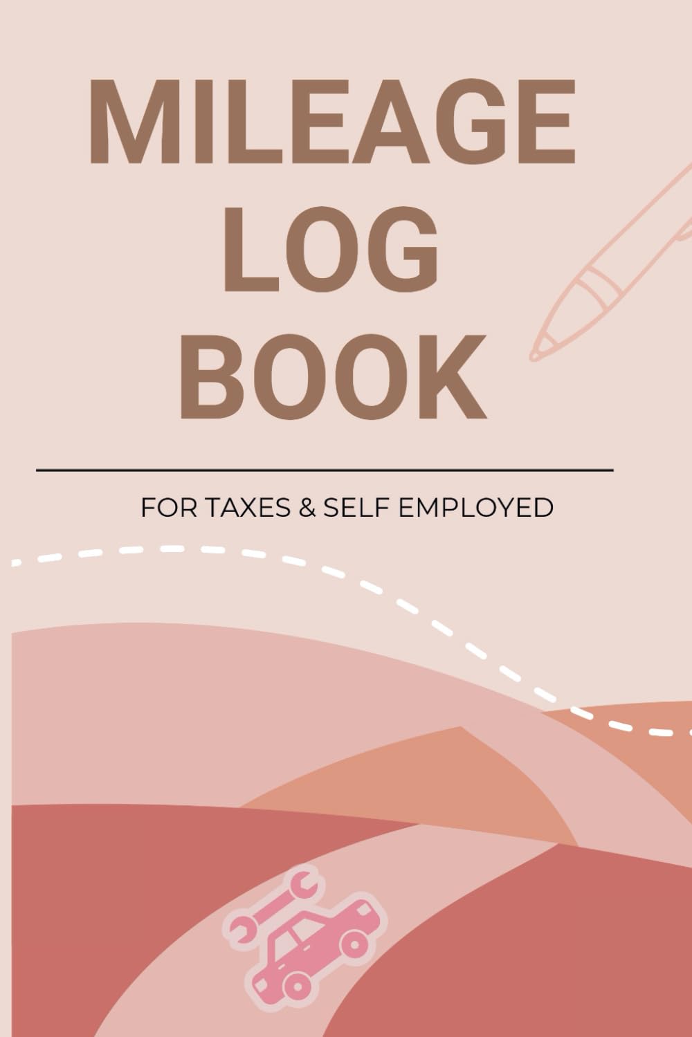 ler totalmente Mileage Log Book for Car: Vehicle Mileage Tracker for Business & Taxes | Car Maintenance Logbook for Self-Employed & Small Business Owners (6x9 inches, 125 Pages, Pink Design)