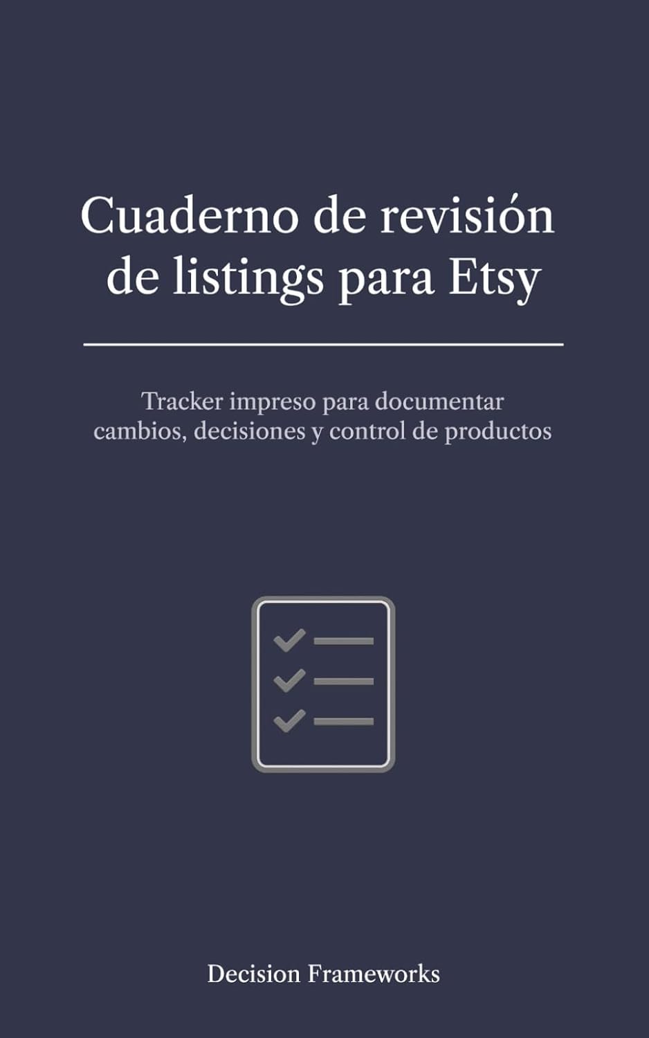 ler totalmente Cuaderno de revisión de listings para Etsy: Tracker impreso para documentar cambios, decisiones y control de productos (Spanish Edition)