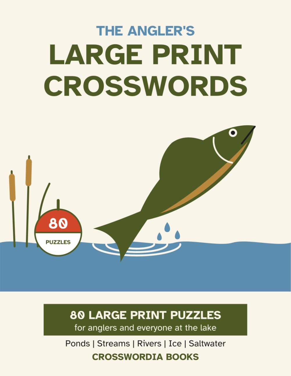 ler totalmente The Angler's Large Print Crosswords: 80 Large Print Puzzles for Anglers and Everyone at the Lake - Easy to Medium Fishing Crossword Book for Adults and Seniors