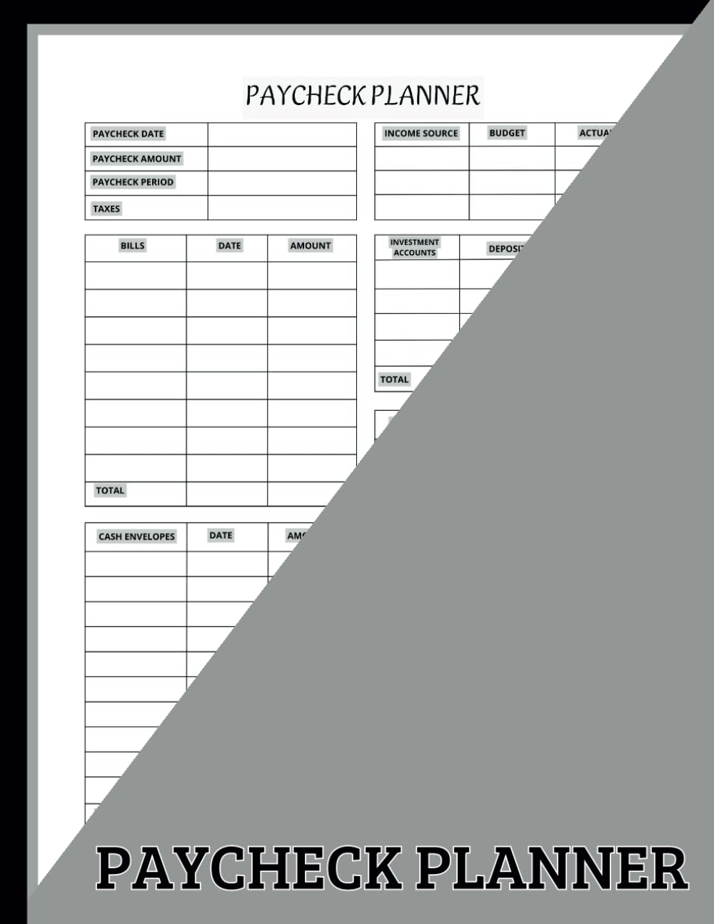 Paycheck Planner: Your Essential Tool for Tracking Income, Expenses, and Savings baixar livro de graça