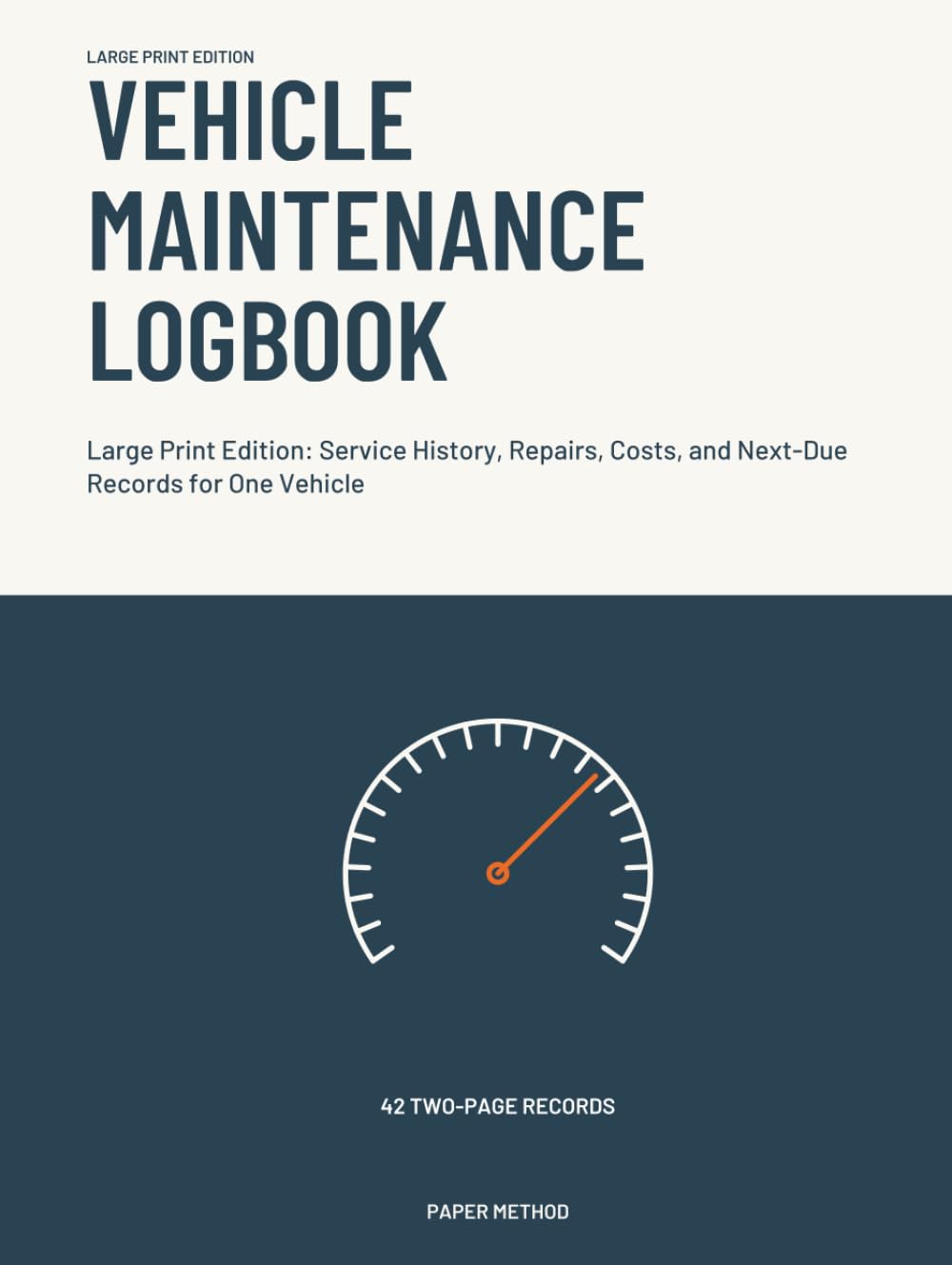 ler totalmente Vehicle Maintenance Logbook: Large Print Edition: Service History, Repairs, Costs, and Next-Due Records for One Vehicle