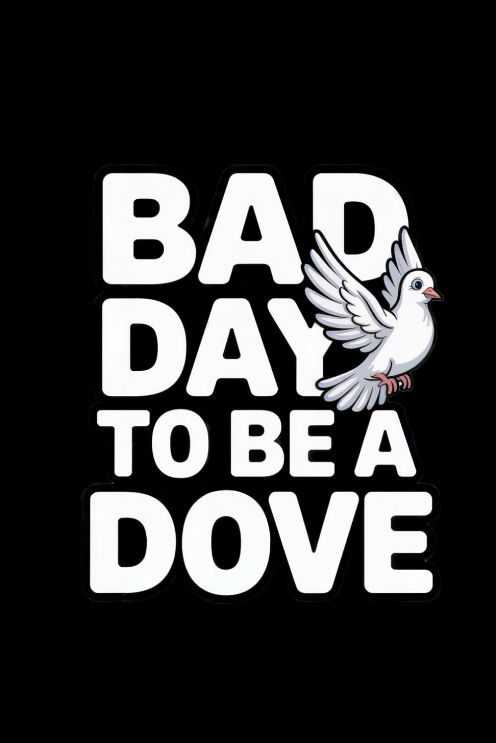 Bad Day to Be a Dove – Funny Minimalist Notebook with a Cute Dove Illustration: Lined journal | 120 pages | 6x9 inches | Funny quote notebook for sarcasm lovers, students, and writers baixar livro de graça