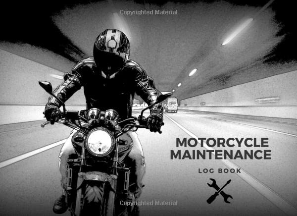 capítulo por capítulo baixar Motorcycle Maintenance Log Book: Repair Log Book Journal, 8.25" x 6" Record Book for Motorcycles