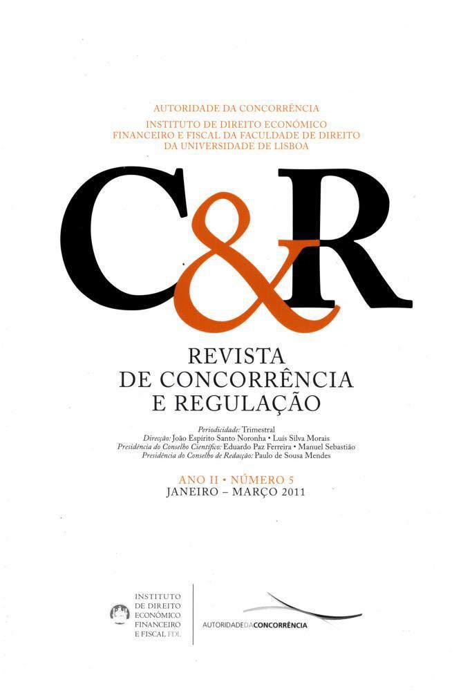 ler totalmente Revista de Concorrência e Regulação: ano II - Nº 5