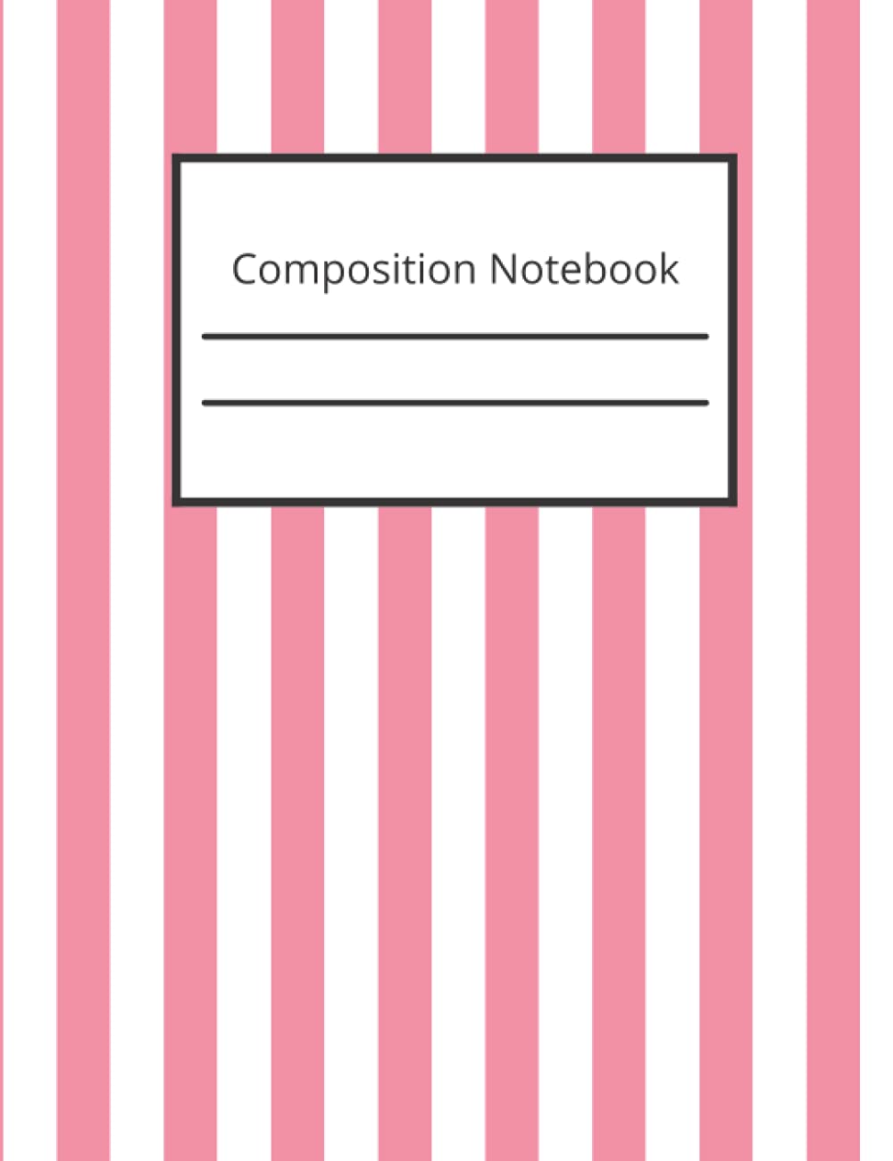 Composition Notebook: Wide Ruled Lined Paper Notebook Journal: Pink and White Composition Notebook: 7.5 x 9.75: 160 pages baixar o livro de graça