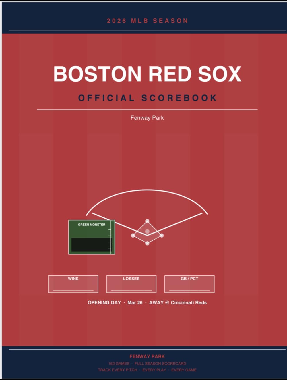 Boston Red Sox 2026 Season Scorebook baixar livro de graça