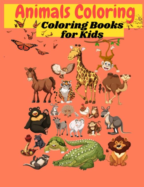 Coloring Books for Kids: Animals coloring books,100 pages.: Animals coloring books 100 pages baixar livro de graça
