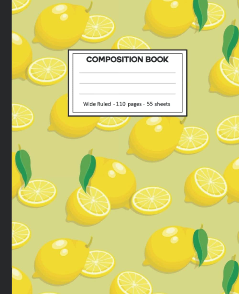 Composition Notebook: College Ruled: 110+ Lined Pages Writing Journal: Lemon on White. baixar livro de graça