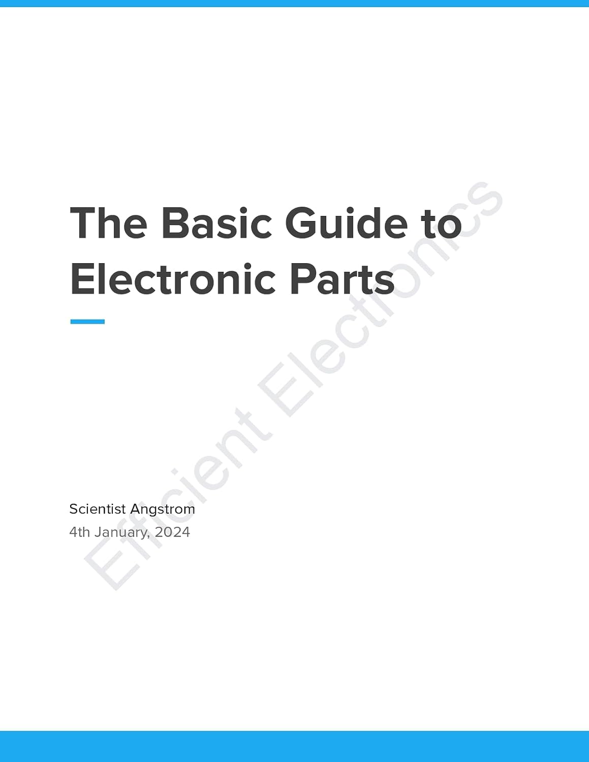 capítulo por capítulo baixar The Basic Guide to Electronic Parts (English Edition)