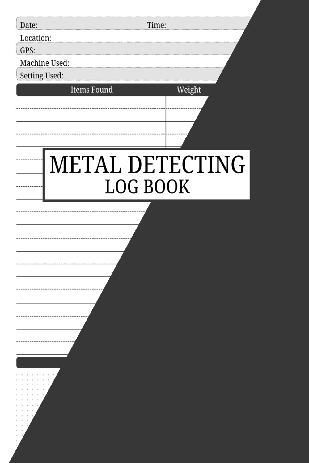 ler totalmente Metal Detecting Log Book