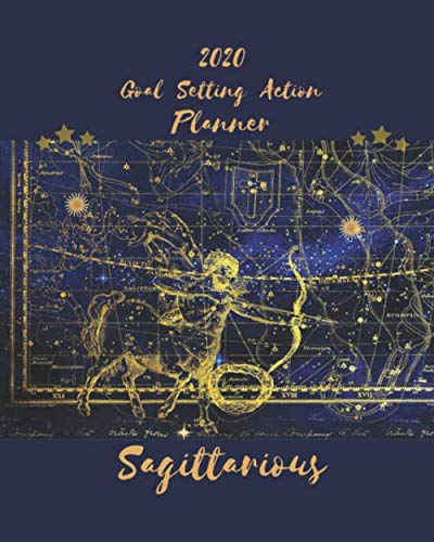Goal Setting Action Planner: Weekly + Monthly Academic Planner: Celestial Motifs Horoscope Sagittarius Constellation Decorated: Agenda, Notes (8 x 10 ") baixar livro de graça