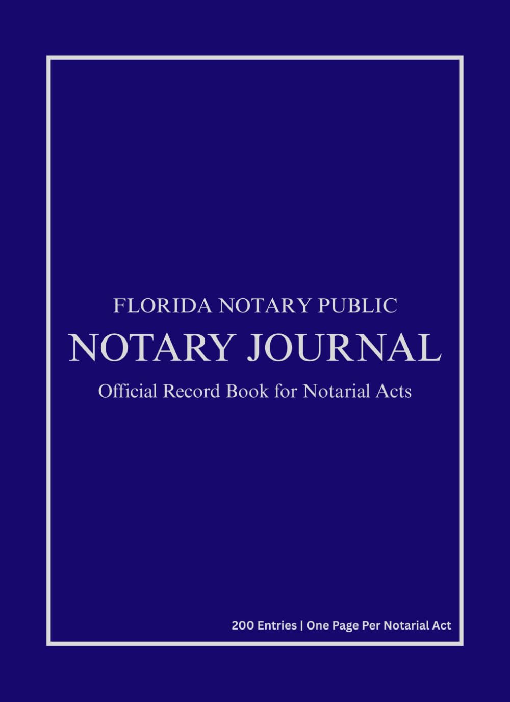 Florida Notary Journal: 200 Entries, One Page Per Notarial Act | Notary Public Record Book | Navy Edition: Professional Notary Log Book for Accurate Recordkeeping | Simple, Organized Layout baixar livro de graça