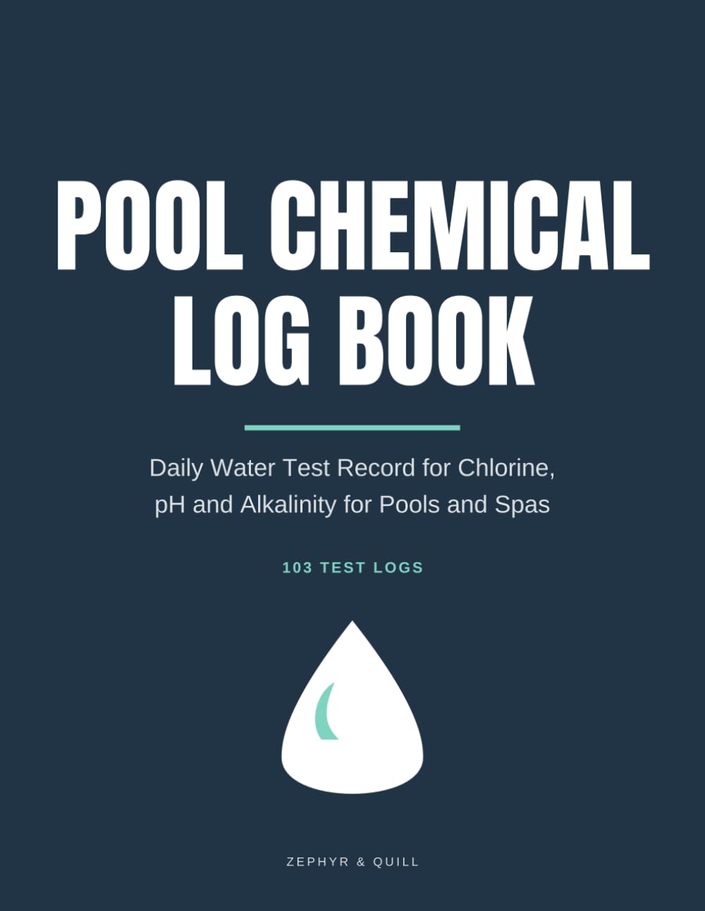 ler totalmente Pool Chemical Log Book: Daily Water Test Record for Chlorine, pH and Alkalinity for Pools and Spas
