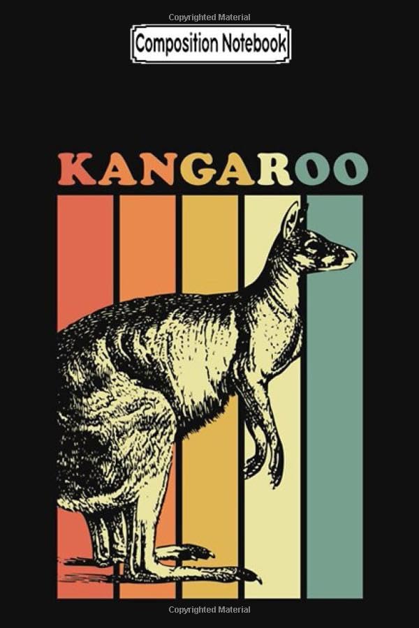 Composition Notebook: Kangaroo animals Journal Notebook Blank Lined Ruled 6x9 100 Pages