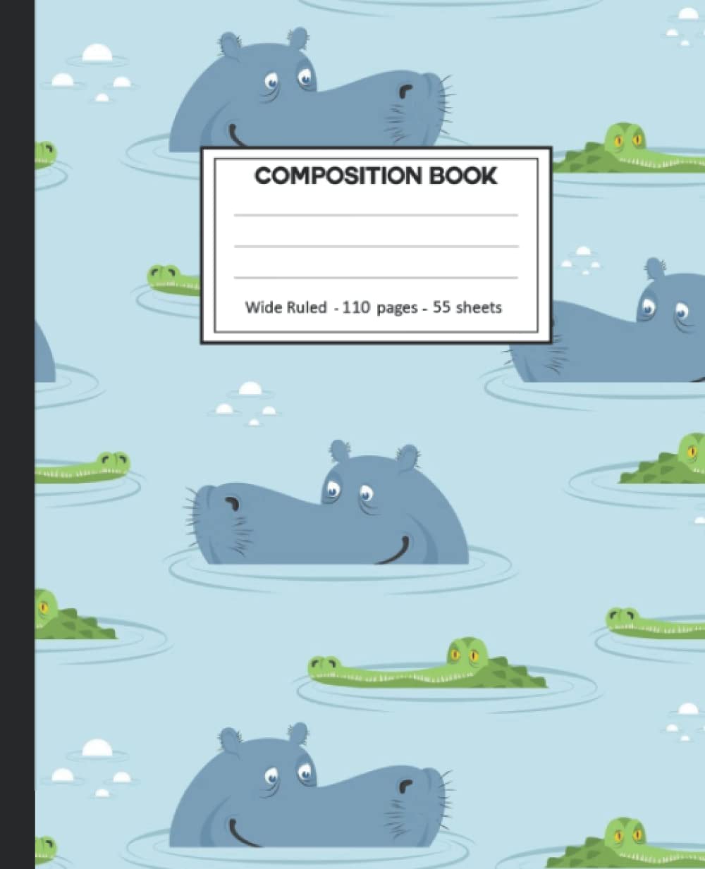 Composition Notebook: Hippopotamus Wide Ruled Paper Notebook Journal size 7.25 x 9.25” for student baixar o livro de graça