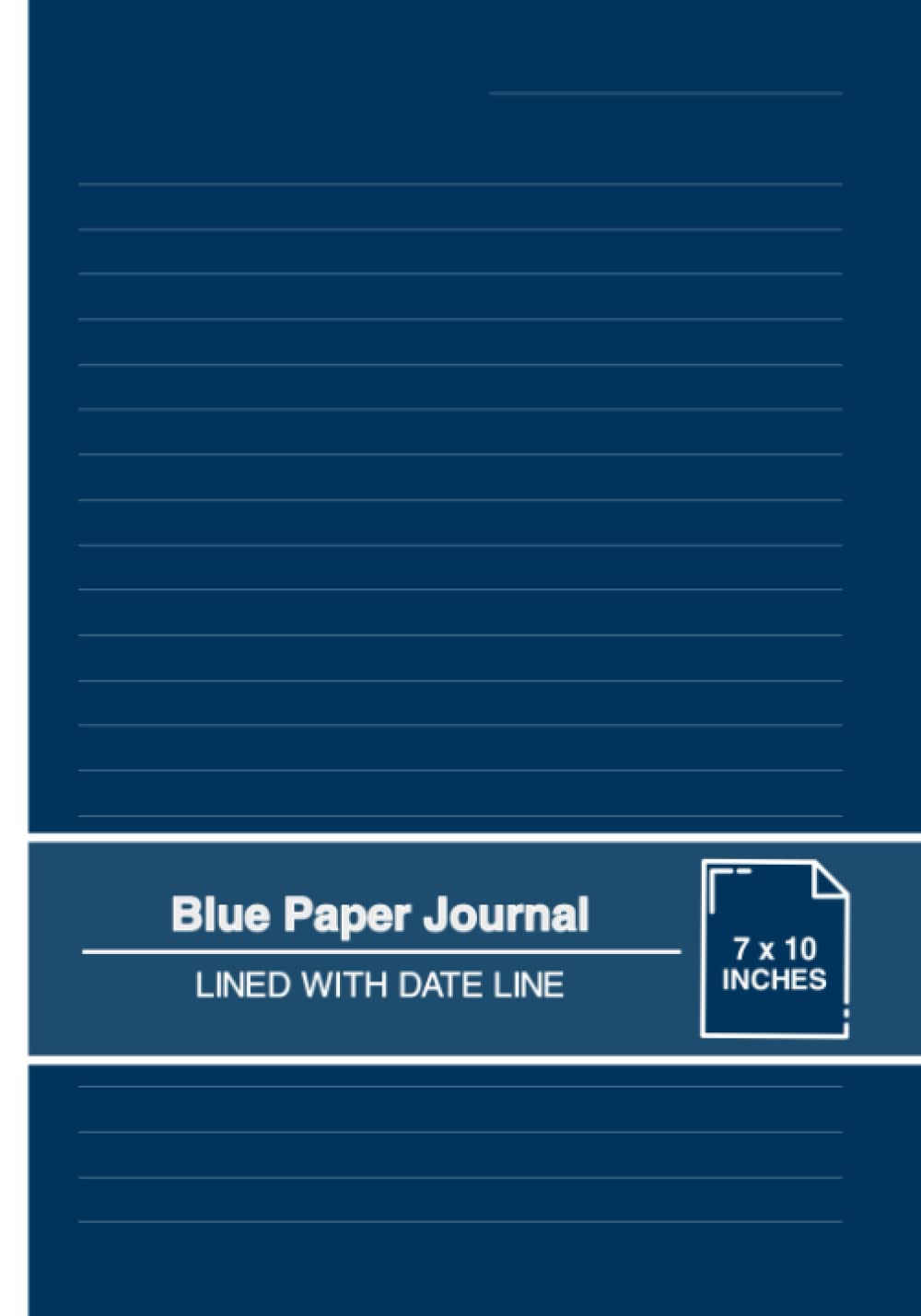 Blue Paper Journal: Lined with Date Line | For use with Gel Pens and White Ink | Cyanotype Look | Medium baixar o livro de graça