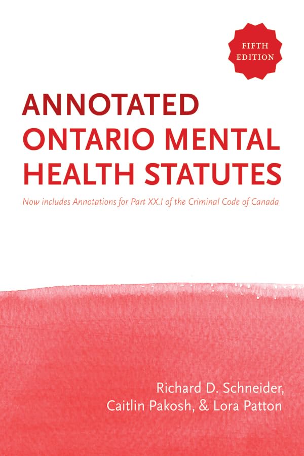 capítulo por capítulo baixar The Annotated Ontario Mental Health Statutes, Fifth Edition (English Edition)