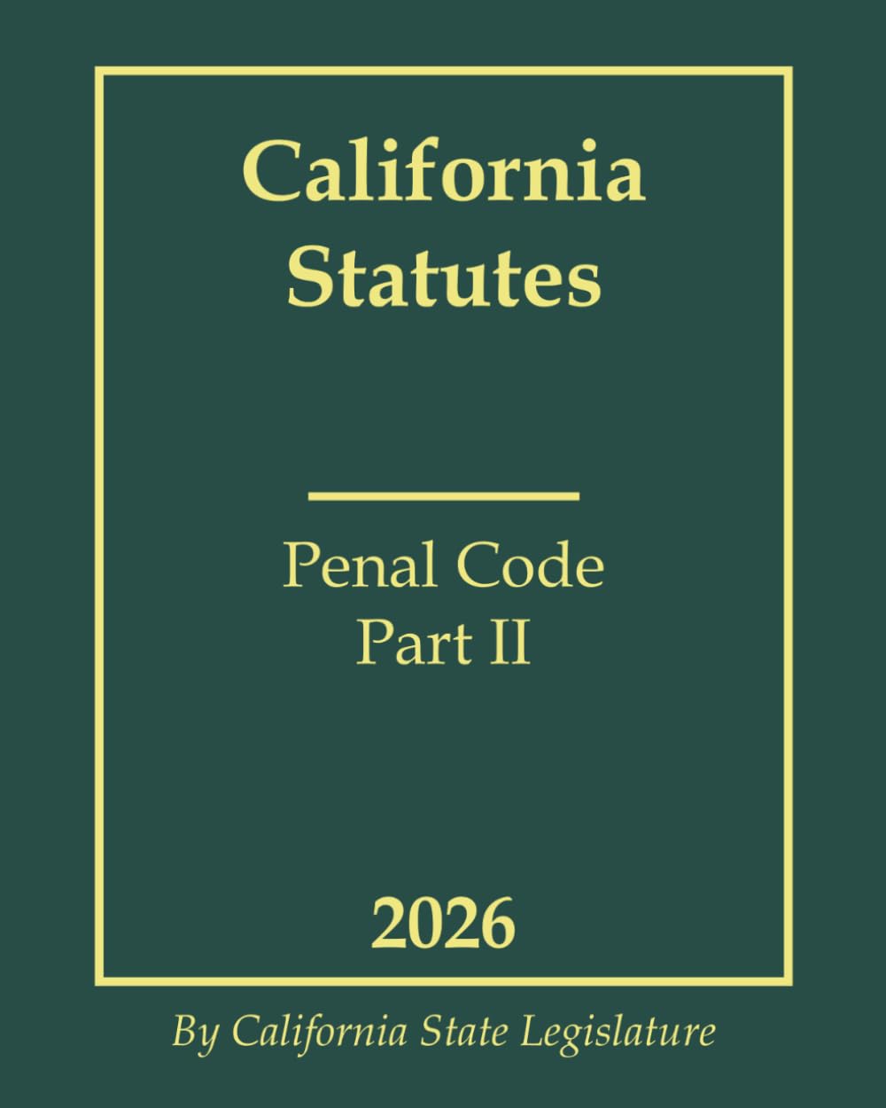 capítulo por capítulo baixar California Statutes - Penal Code Part II 2026