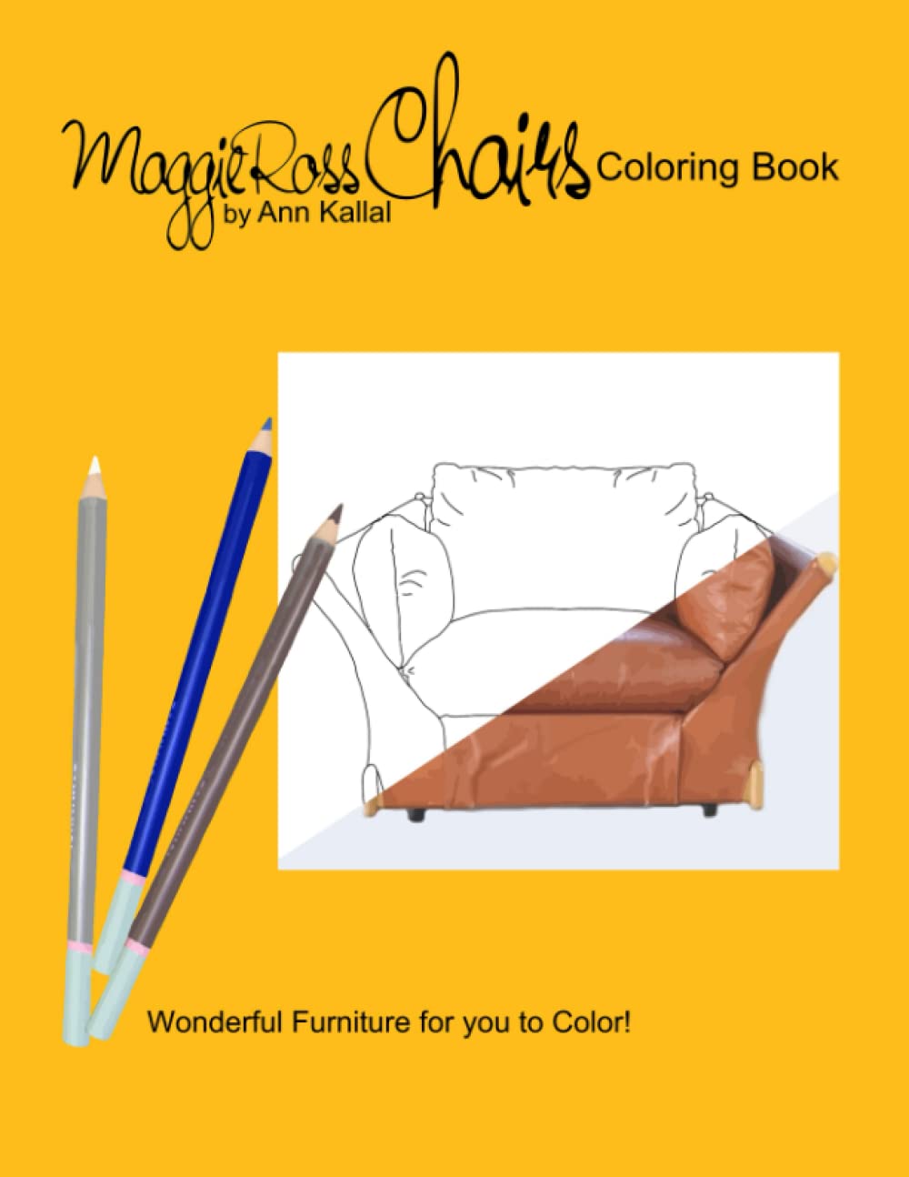 capítulo por capítulo baixar Maggie Ross CHAIRS Coloring Book: Wonderful Furniture for you to Color