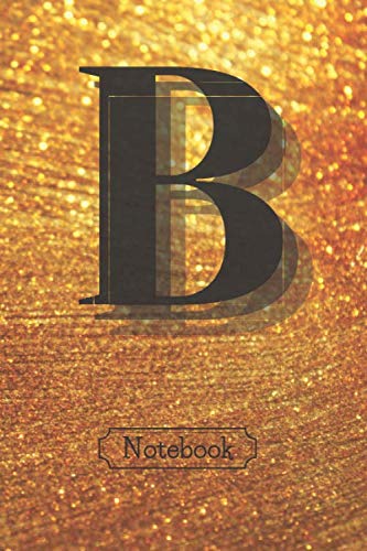 ler totalmente Confetti Initial Notebook Letter B Gold and Green Cute Glitter Alphabet initial Monogram: journal Gift for For Women,Girls and kids Lined Notebook... size 6"x9" 120 pages (gold & green glitter)