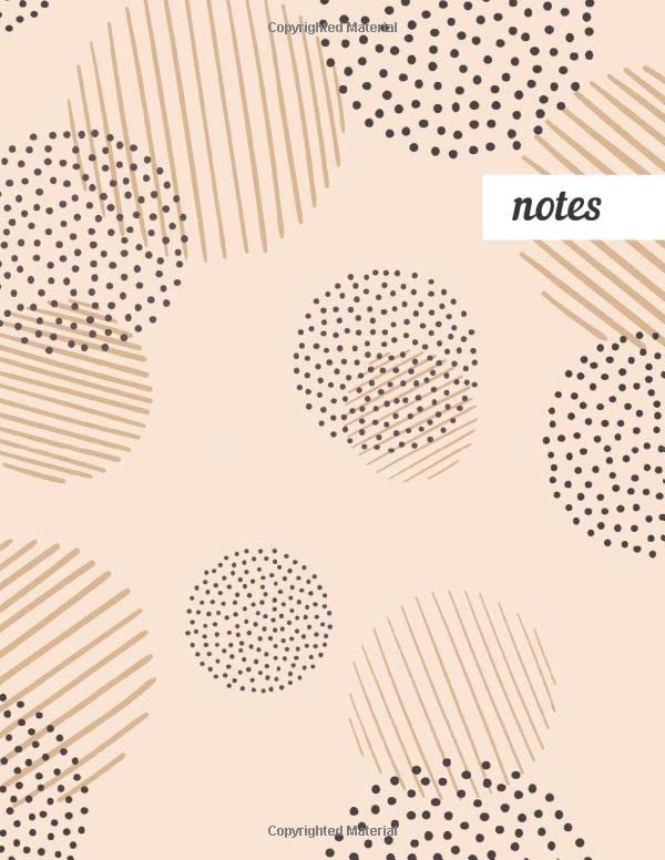 Notes: College Ruled Lined Journal, Cute Golden Pattern Design - Perfect for Office, School, College, Writing & Note Taking - Large 8.5 x 11 inches - 110 Pages baixar o livro de graça
