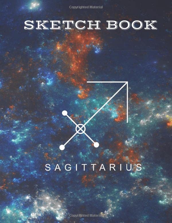ler totalmente Sketch Book Sagittarius: Large Book for Sketching, Drawing, Painting, Writing, Doodling, Brainstorming, 120 Pages, 8.5 x 11 size