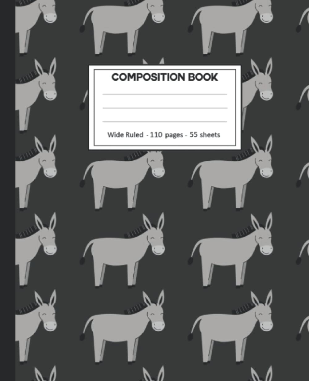 ler totalmente Composition Notebook: Mule Wide Ruled Paper Notebook Journal size 7.25 x 9.25” for student