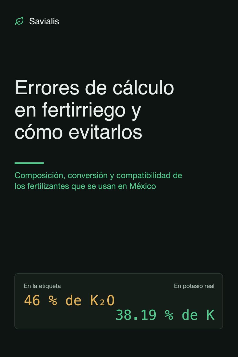 capítulo por capítulo baixar Errores de cálculo en fertirriego y cómo evitarlos: Composición, conversión y compatibilidad de los fertilizantes que se usan en México (Spanish Edition)