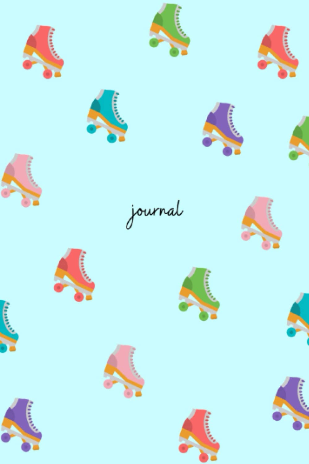 ler totalmente Roller Skate Journal: Baby Blue Roller Skating Journal, Roller Derby Notebook | 6 x 9 Wide Ruled
