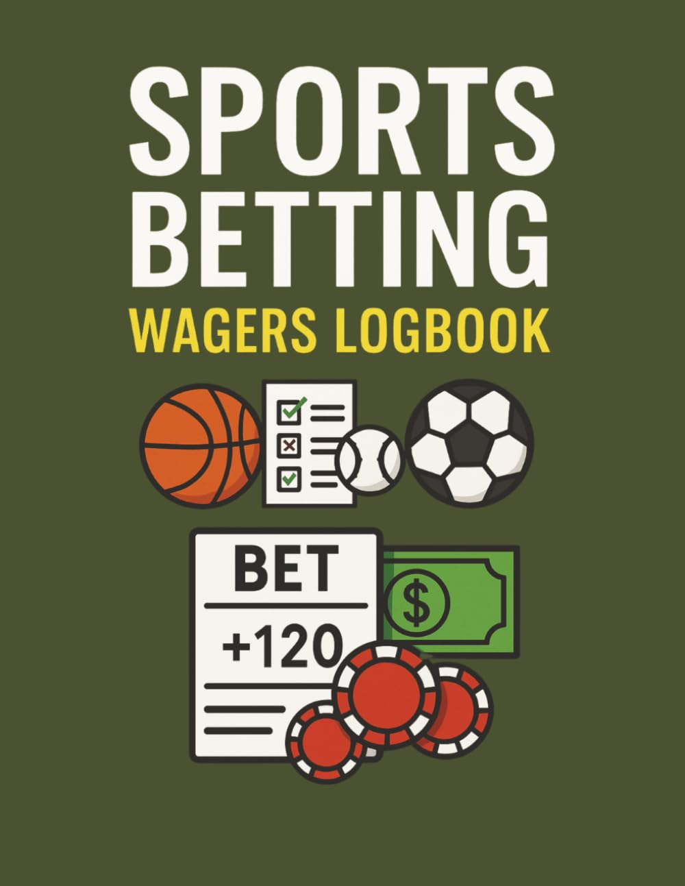 capítulo por capítulo baixar Sports Betting Wagers Logbook: Track Your Bets, Parlays, Profits & Losses | Wide-Ruled 8.5” x 11” Notebook for Sports Bettors