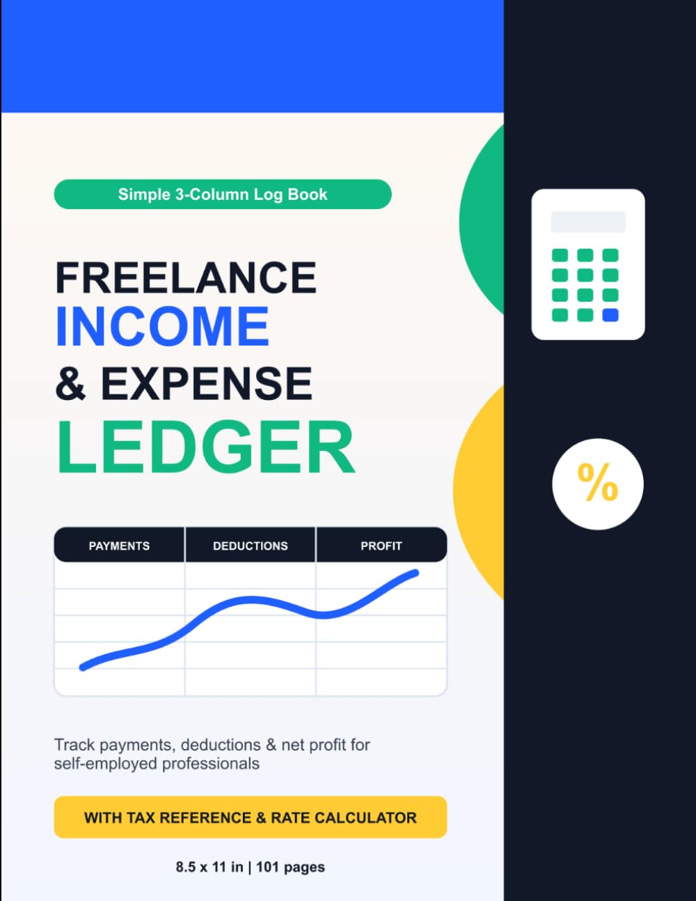 Side Hustle Money Tracker: 3-Column Ledger for Self-Employed Income, Expenses & Tax Records — Freelancers, Independent Contractors & Gig Workers baixar o livro de graça