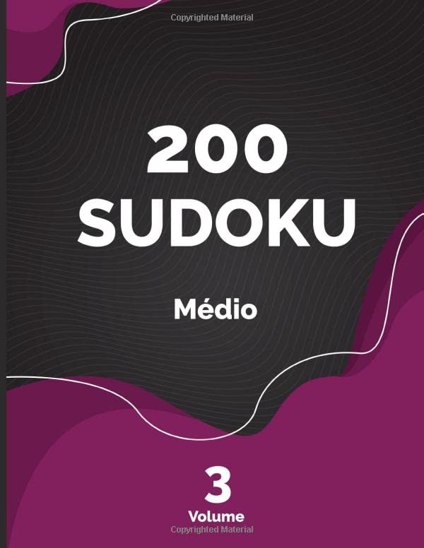 200 Sudoku Médio Volume 3: Livro de atividades em letras grandes (Portuguese Edition)