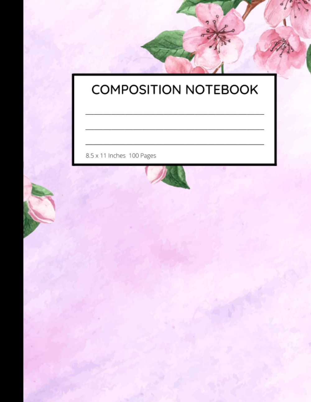 Japanese Cherry blossom Composition Notebook: Wide ruled Pages with Pink Sakura Flowers Pattern for Back to School Writing Pad baixar livro de graça