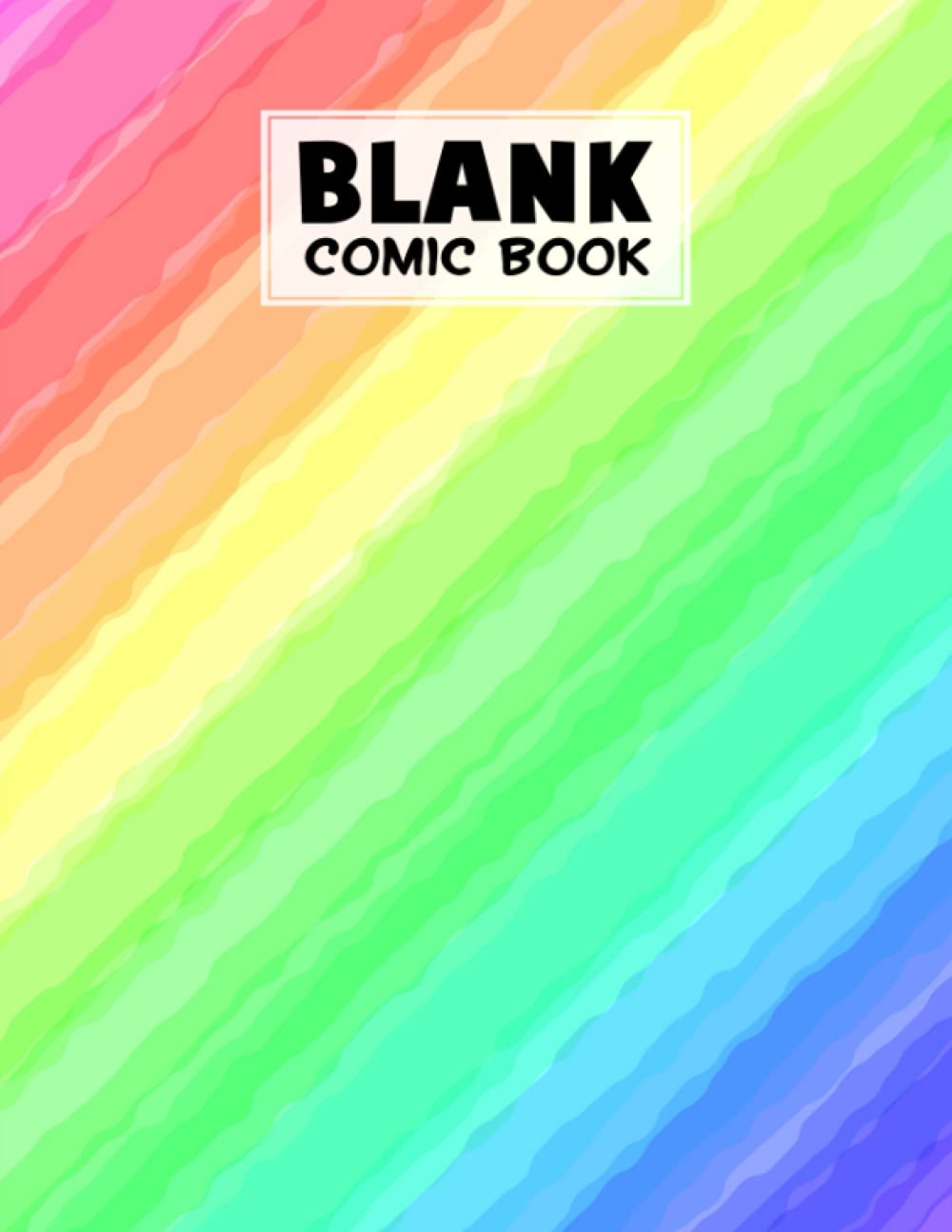 Blank Comic Book: Premium Rainbow Watercolor Cover Blank Comic Book, Create Your Own Story, Journal, Notebook, Sketchbook for Kids and Adults, 120 Pages - Size 8.5" x 11" Notebook by Jakob Block baixar livro de graça