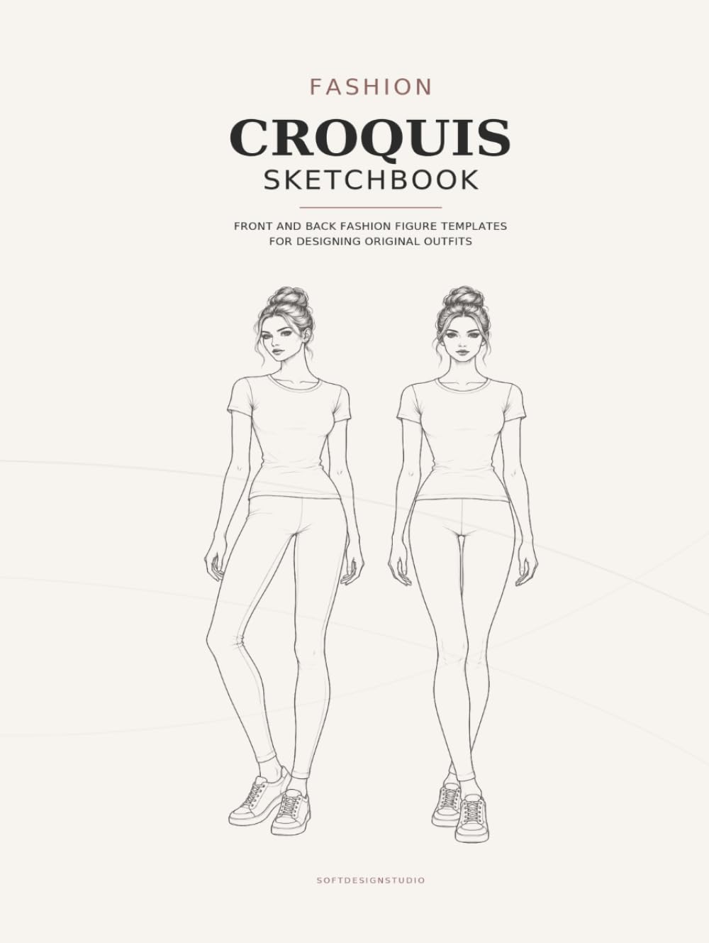 FASHION CROQUIS SKETCHBOOK: Front and Back Fashion Figure Templates for Designing Original Outfits baixar o livro de graça