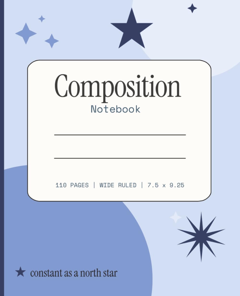 Star Notebook for Girls: Cute Aesthetic Composition Book, Wide Ruled, 110 Pages, Blue Cover: Journal for School, College & Everyday Writing baixar o livro de graça