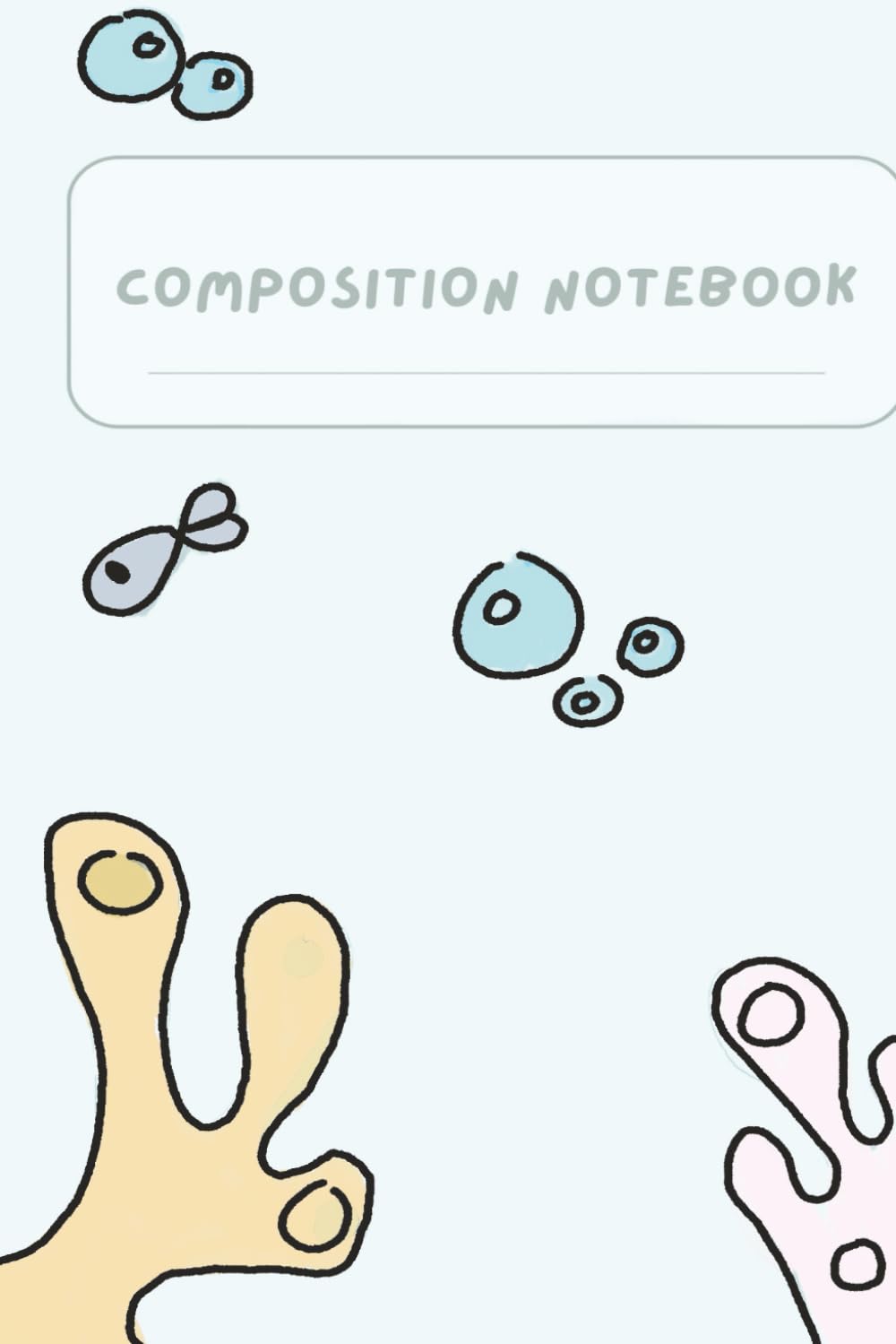 Composition Notebook: Simple Cute Ocean desing themed