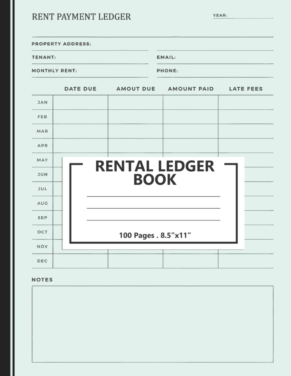 ler totalmente Rental Ledger Book: Simple Log Book for Landlords and Property Managers Managing Rental Properties | Rental Income Book