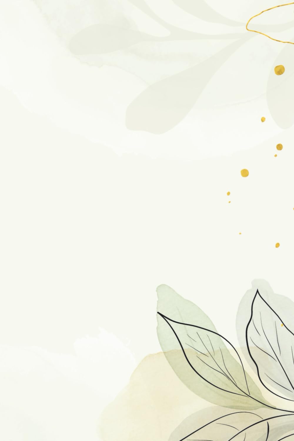 “Botanical Whispers” Lined Notebook – 6x9 Inches, 120 Pages Minimalist Watercolor Journal with Gold Accents baixar livro de graça