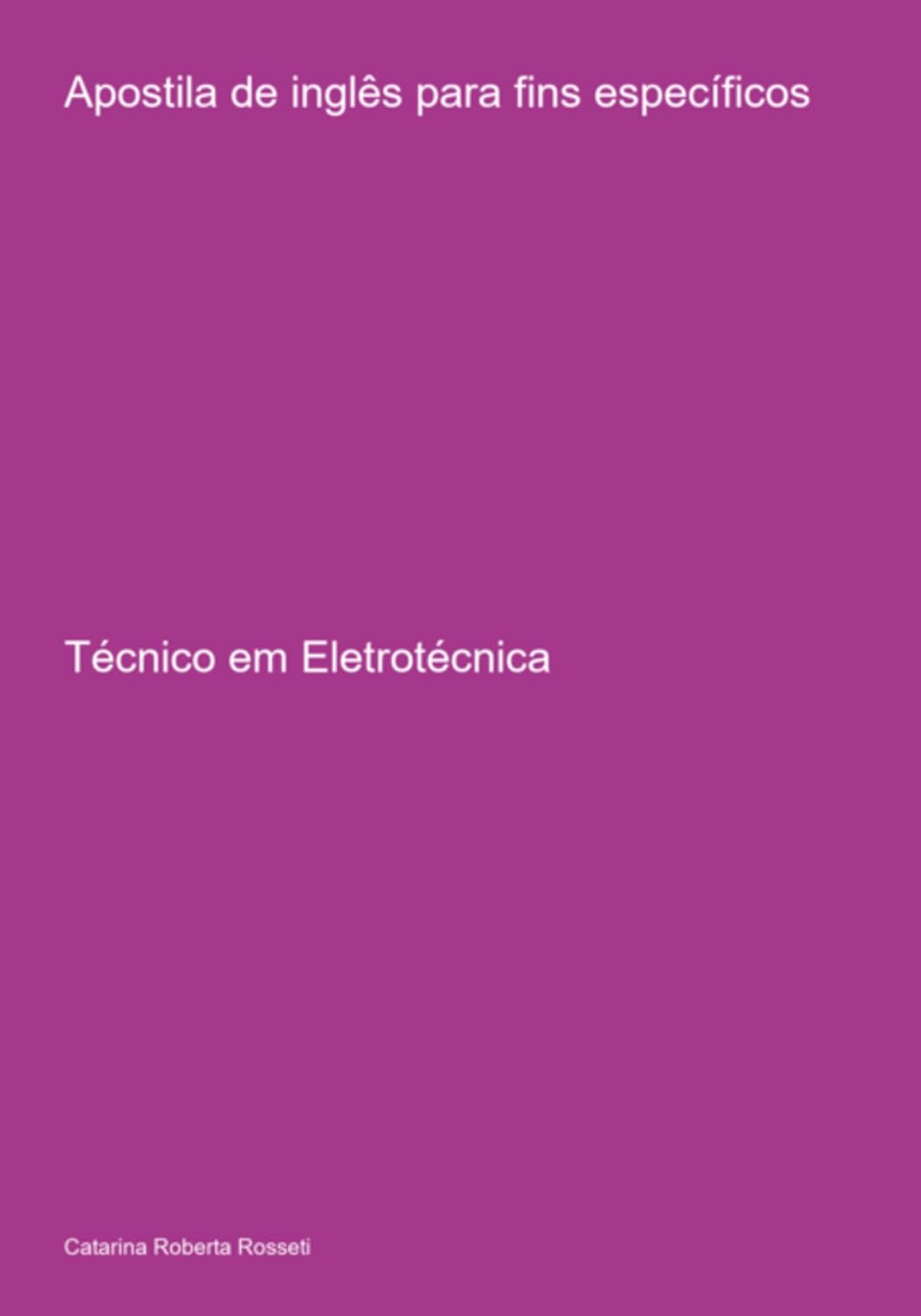 Apostila De Inglês Para Fins Específicos baixar livro de graça