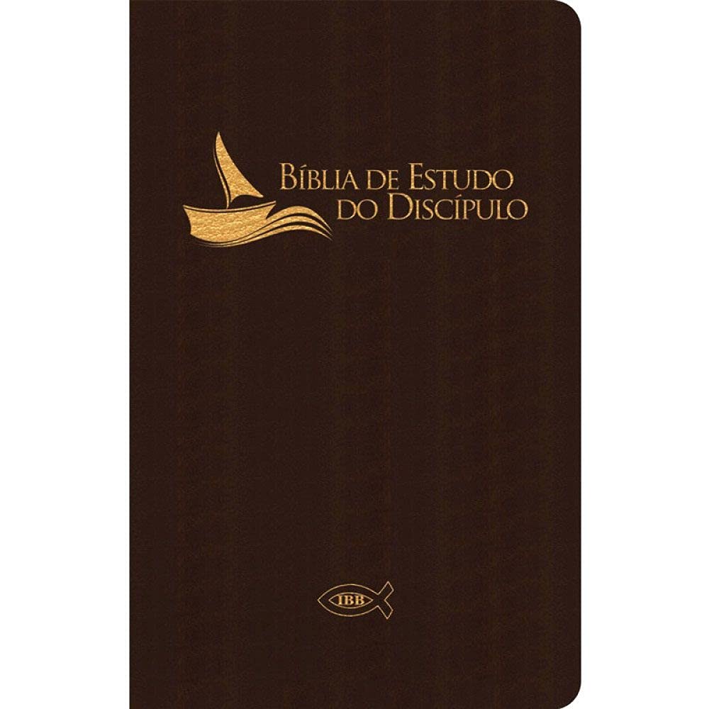 ler totalmente Bíblia de estudo do discípulo - Luxo revisada e atualizada (IBB) Marrom