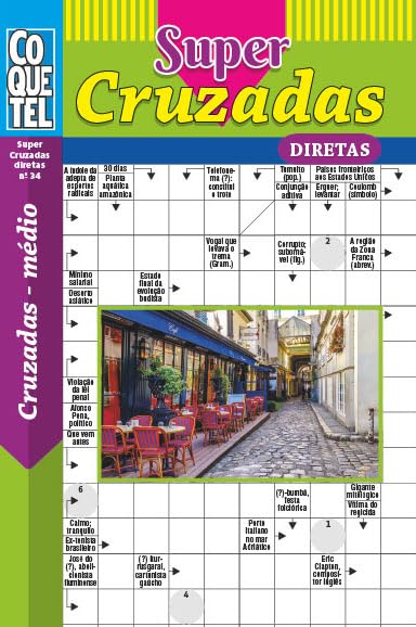 Livro Coquetel Super Palavras Cruzadas Diretas 34: Nível médio baixar o livro de graça